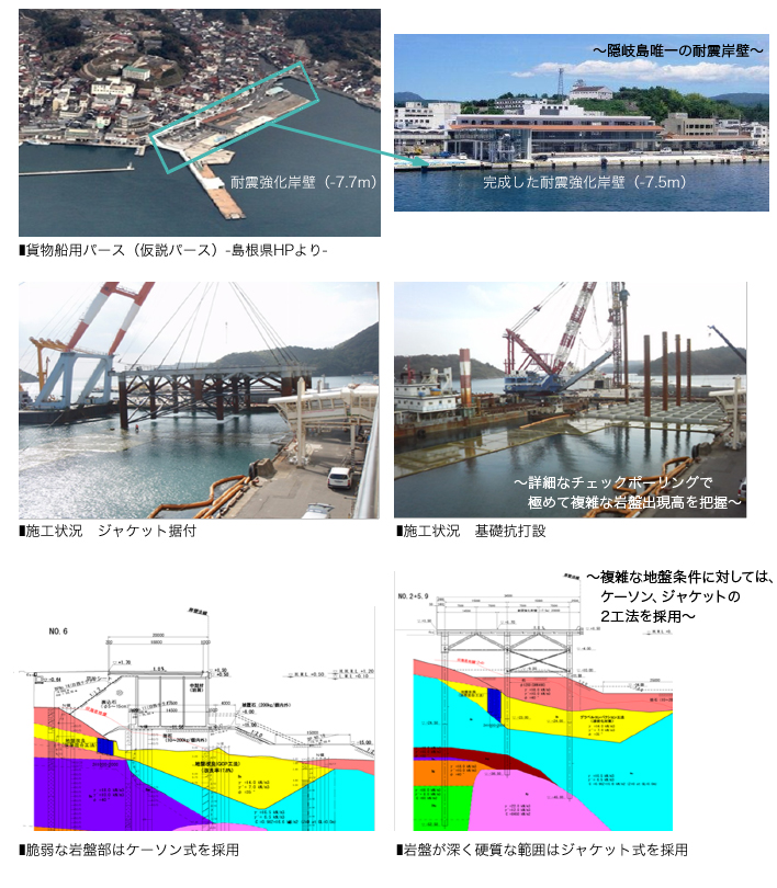 作品集:西郷港 耐震強化岸壁