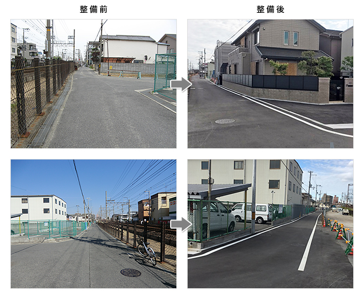 作品集:南海本線連続立体交差事業「仮側道」